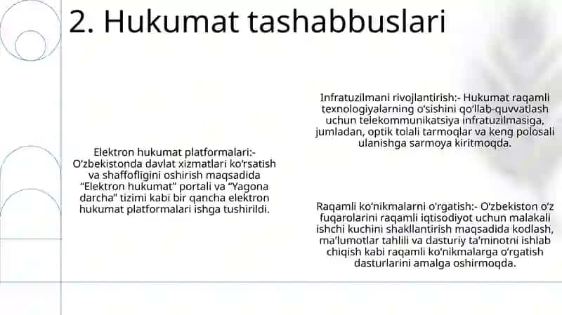 Axborot Texnalogiyalarining O'Zbekistonda Rvojlanishi 3