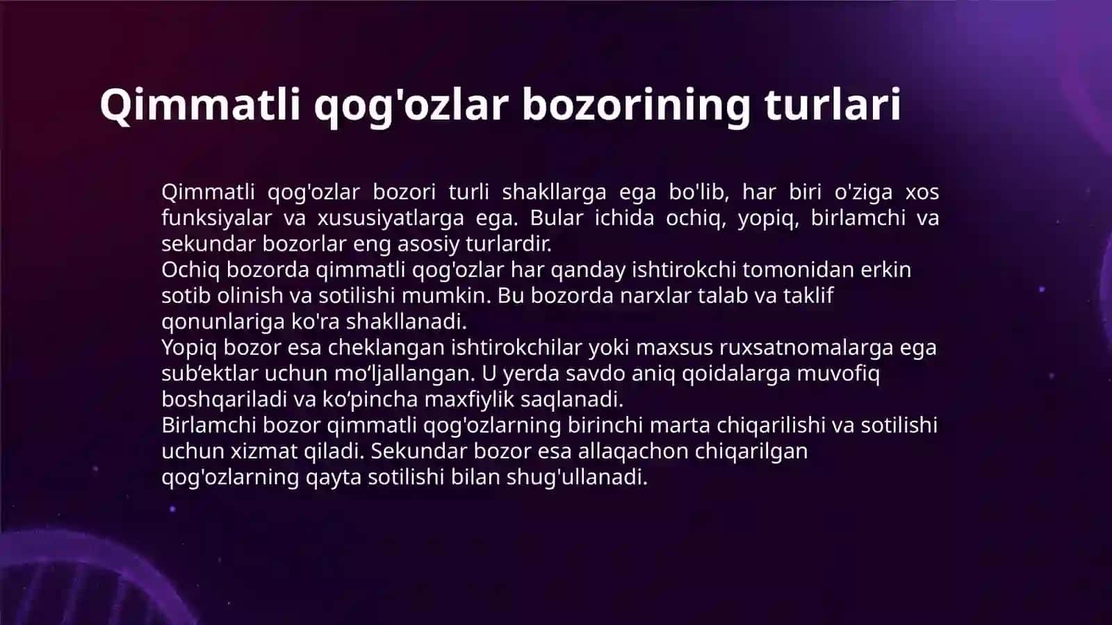 QIMMATLI QOG'OZLAR BOZORINING SHAKLLARI 3