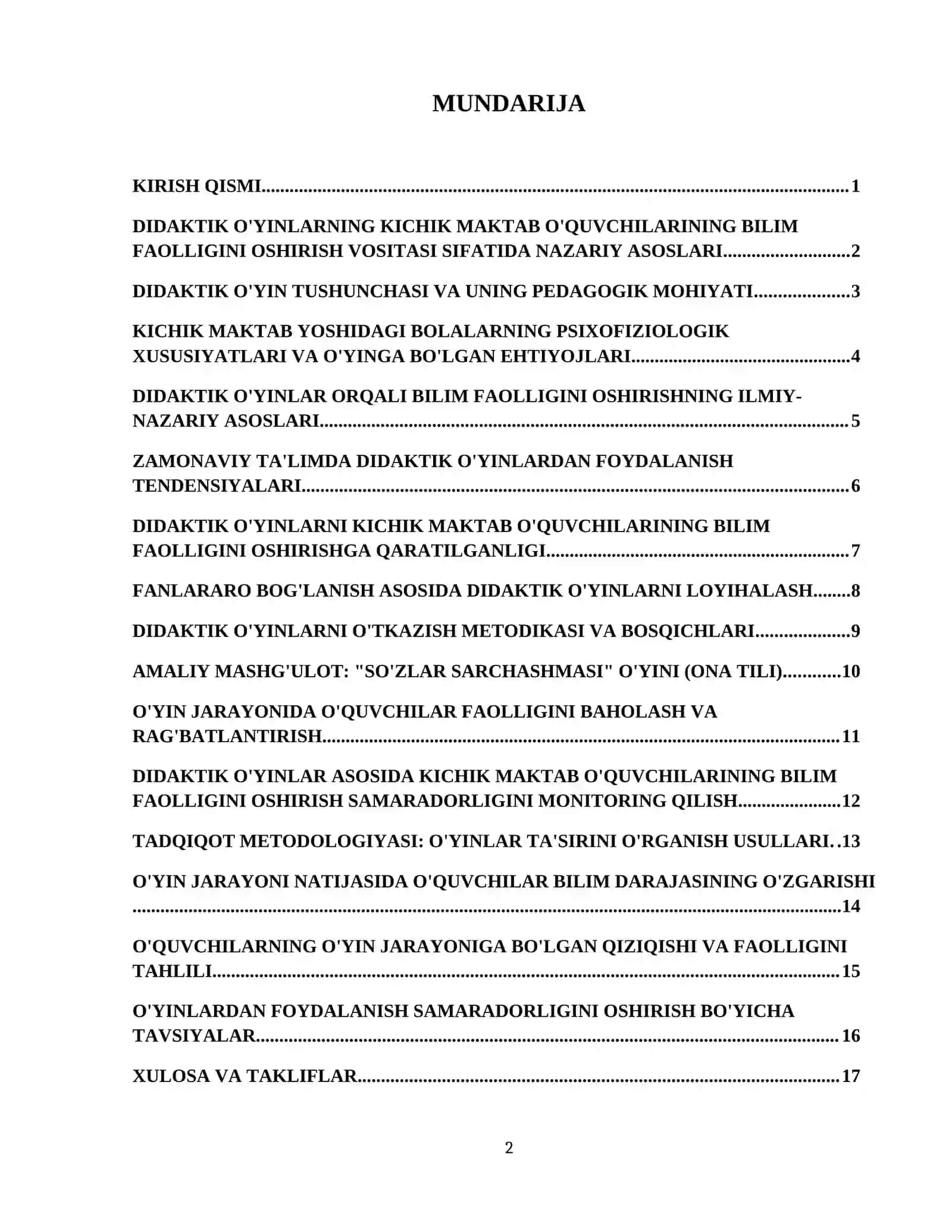 Didaktik oʻyin kichik maktab 3