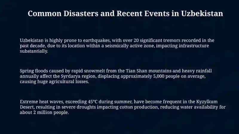 Presentation on Disaster in Uzbekistan 3