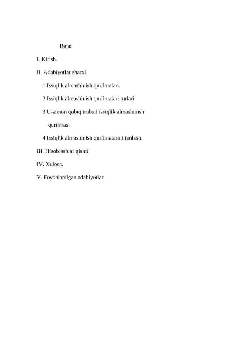 Issiqlik almashinish jarayonlarini boshqarish tizimlarini modellashtirish 3