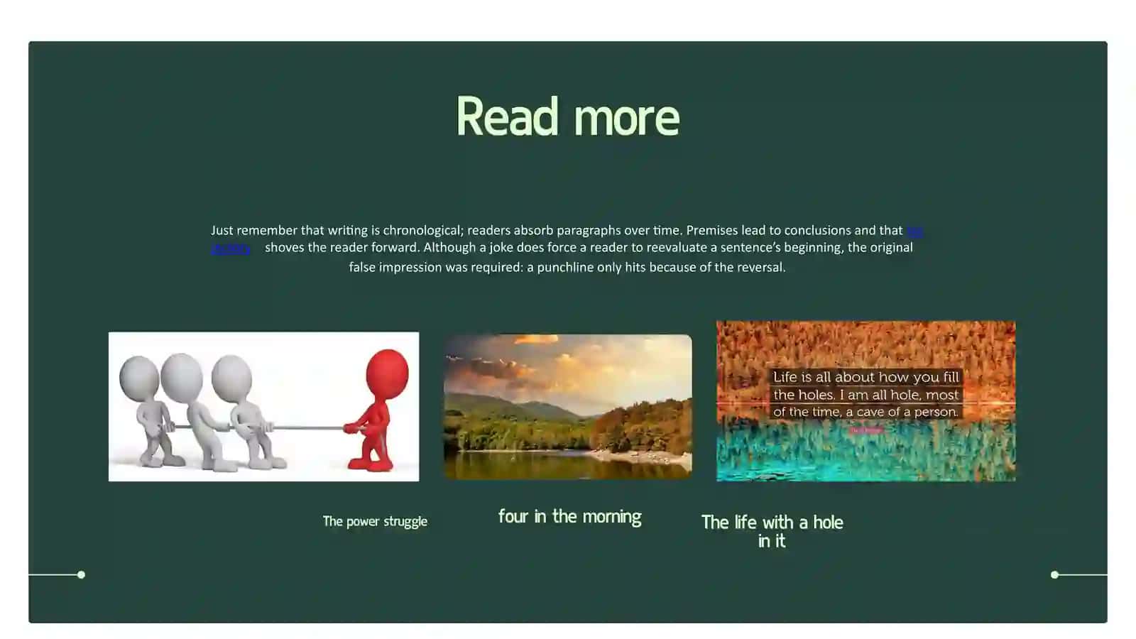 SENTENCE ENDINGS 3