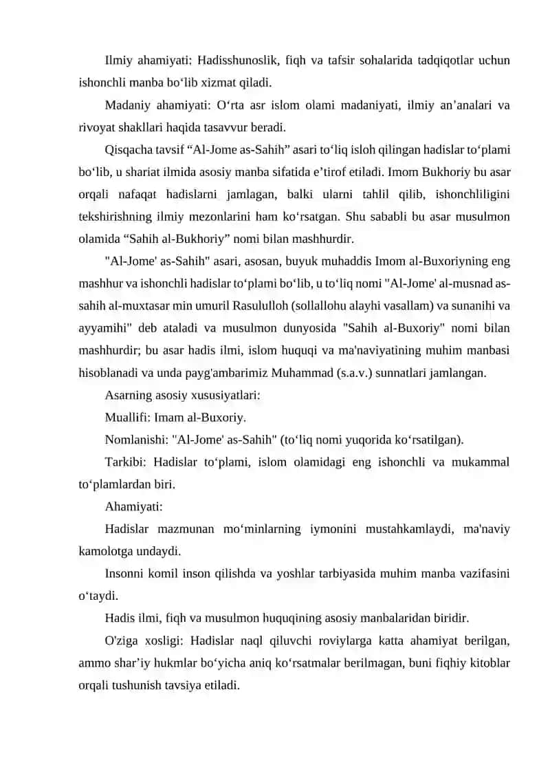 AL-JOME AS-SAHIH ASARI 3