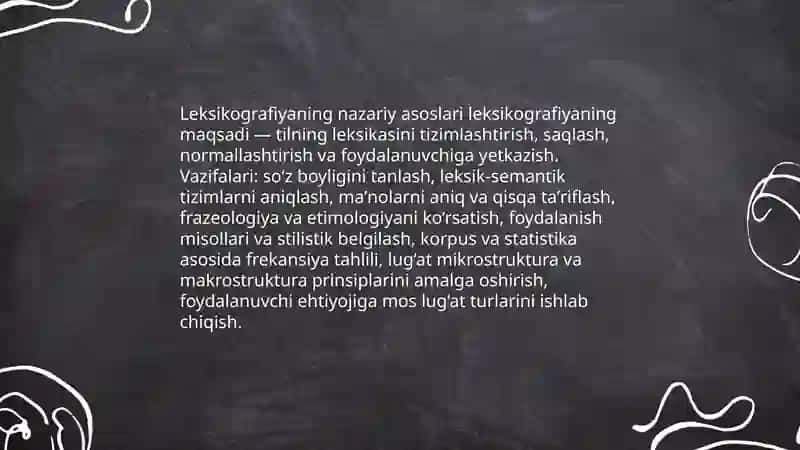 Leksikografiyaning maqsad va vazifalari 3