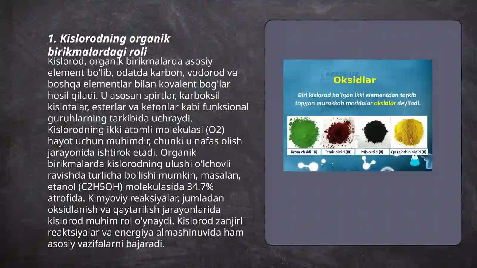 Kislorod saqlovchi organik birikmalar 3
