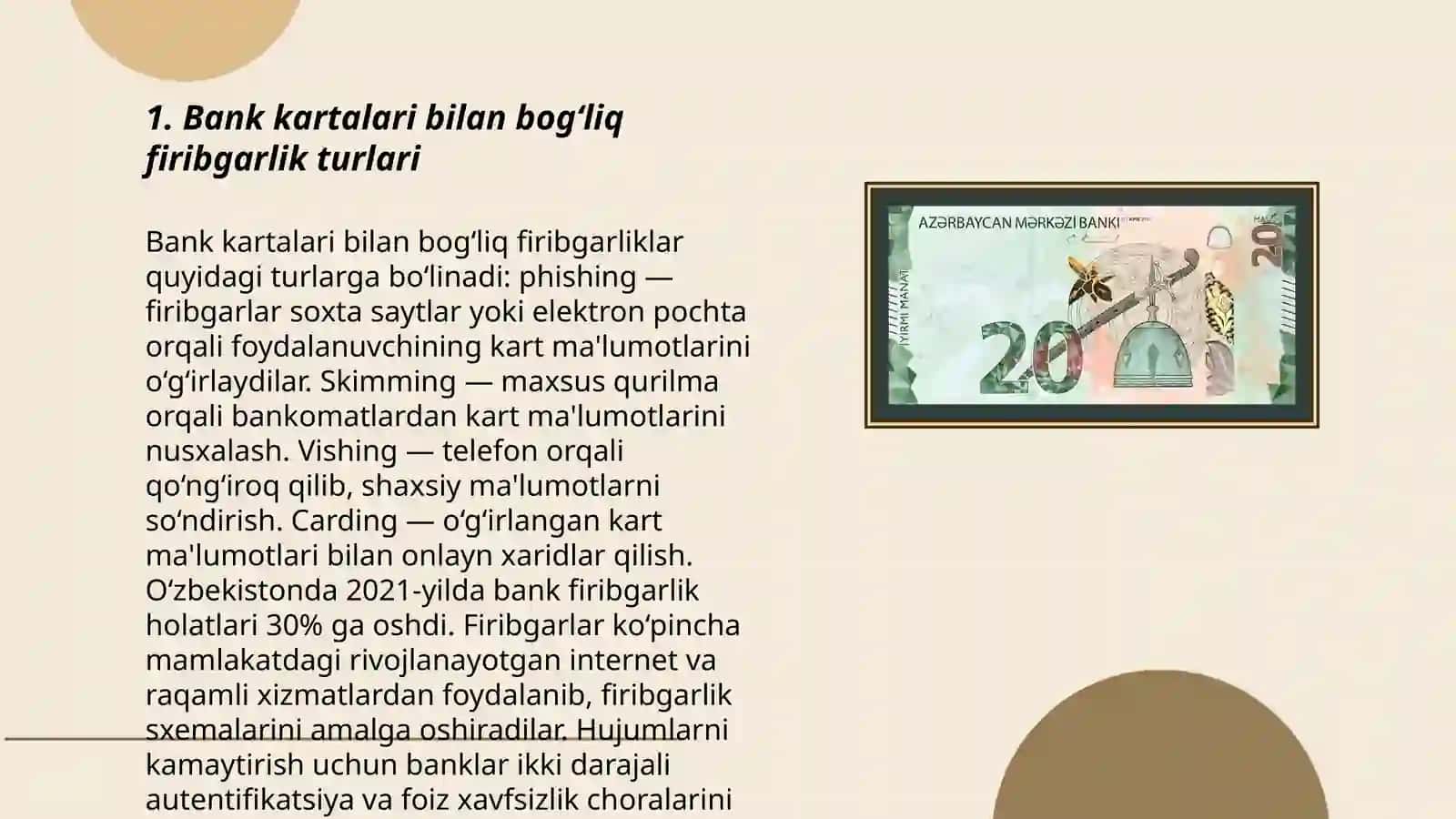 Bank kartalari bilan bõladigan firibgarliklar 3