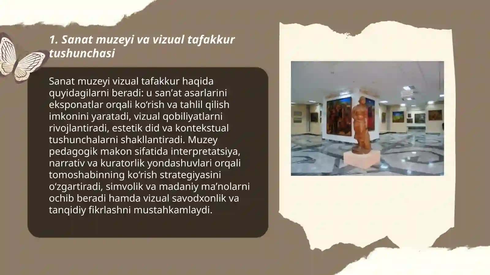 Sanat muzeyi vizual tafakkur maktabi 3