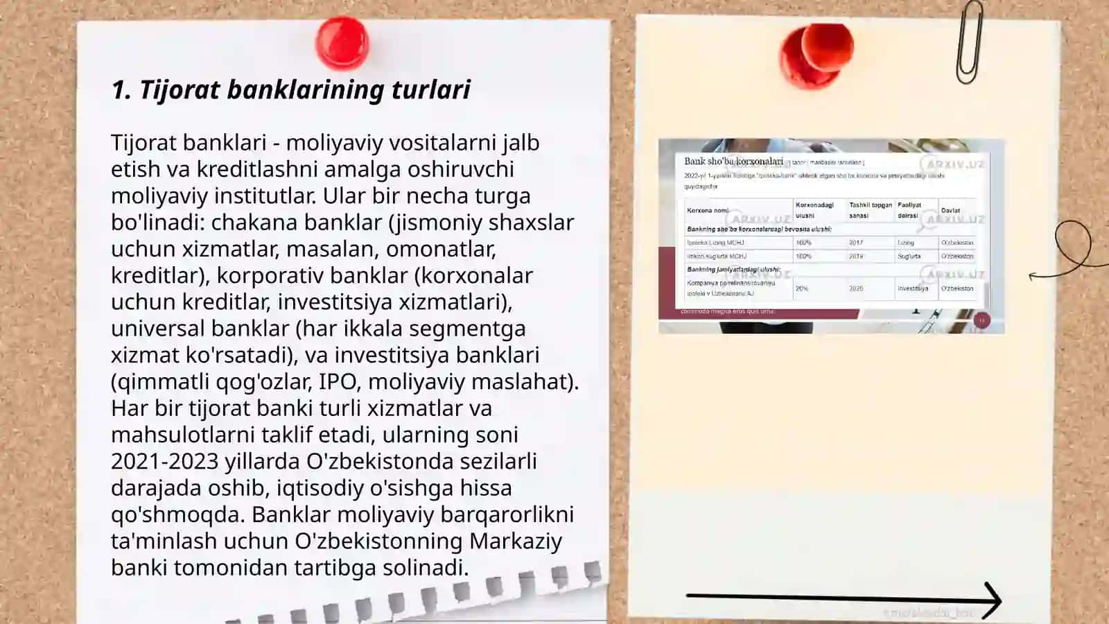Tijorat banklari turlari va asosiy faoliyati 3