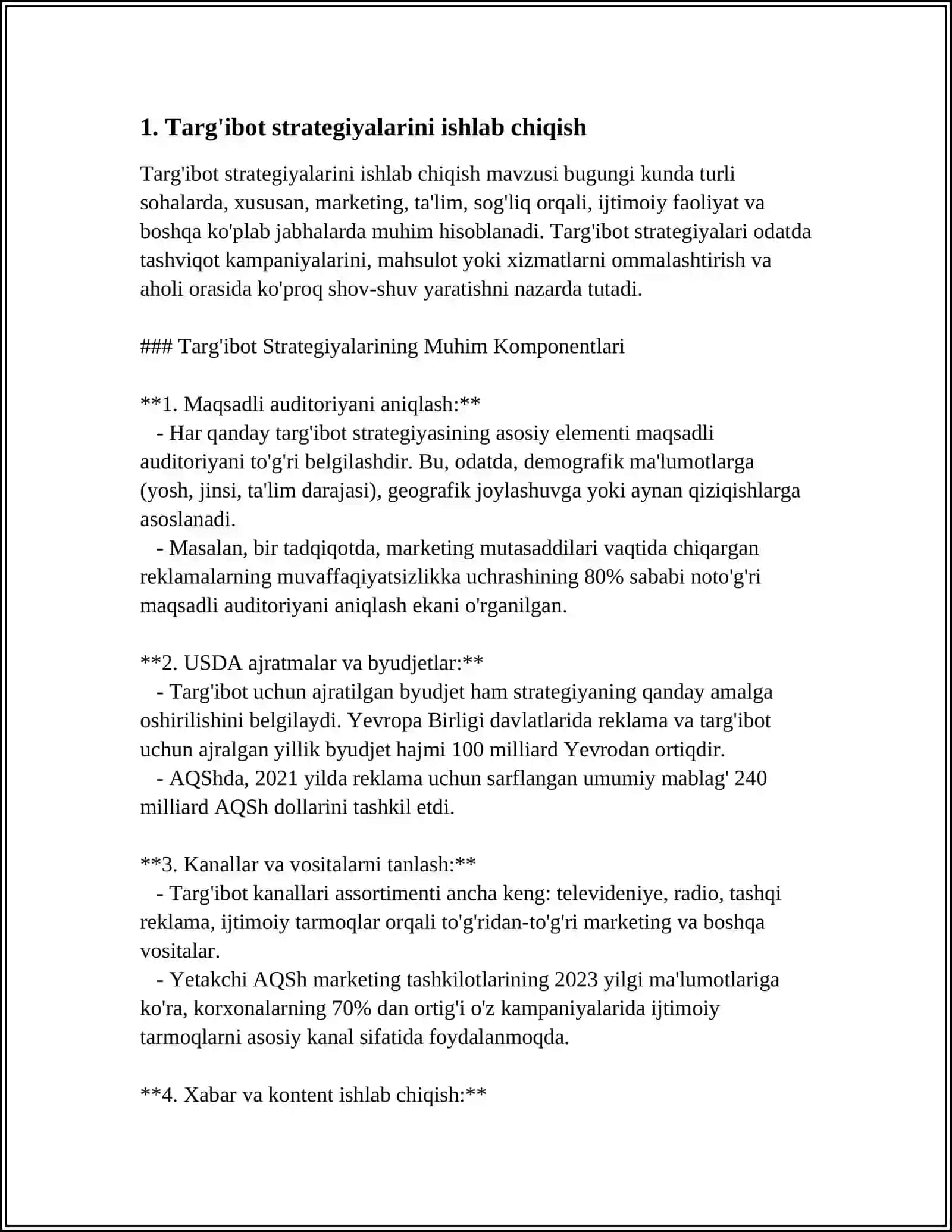 Targ'ibot Strategiyalari 3