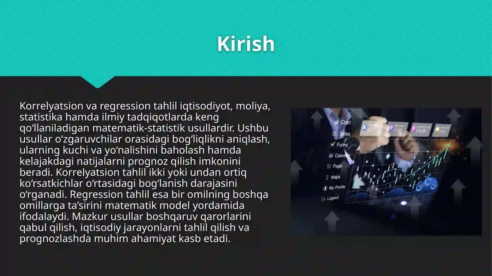 Korrelyatsion va regression tahlil usullari 3