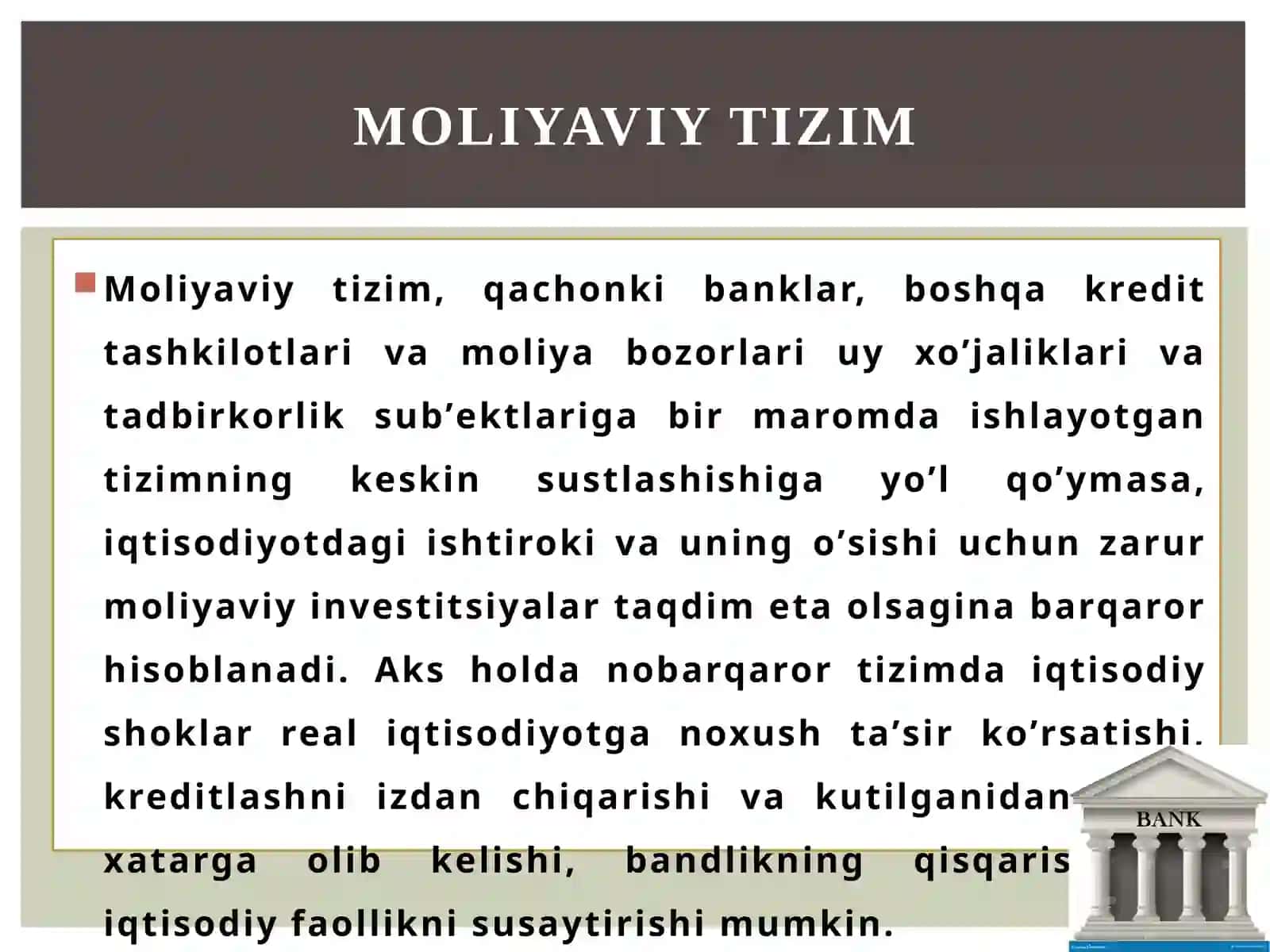 Xalqarobanklarning moliyaviy barqarorligi 3