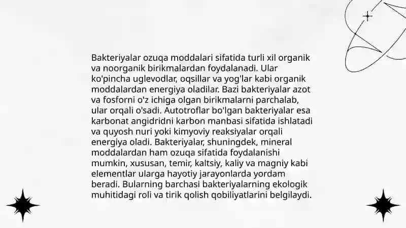 Bakteriyalarning Fizologiyasi 3