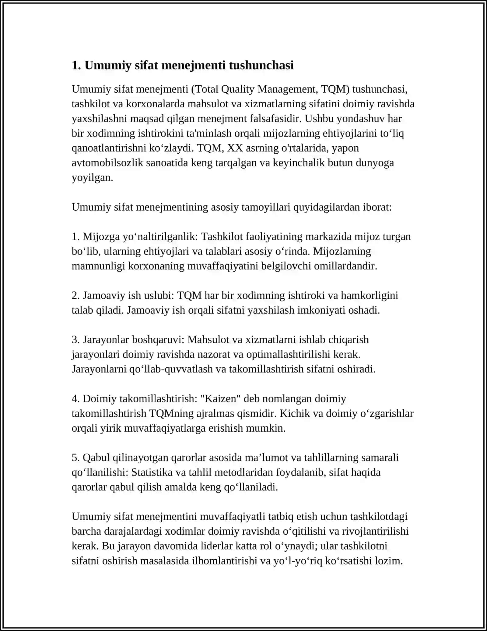 TOTAL QUALITY MANAGEMENT 3