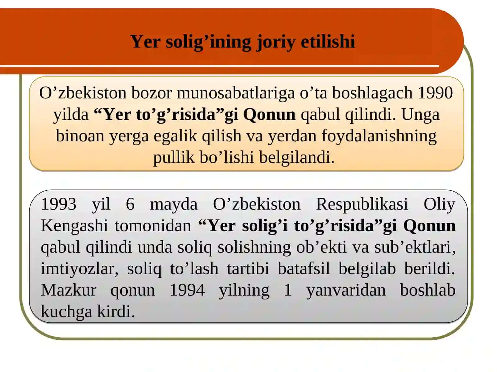 YURIDIK SHAXSLARDAN UNDIRILADIGAN YER SOLIG’I 3