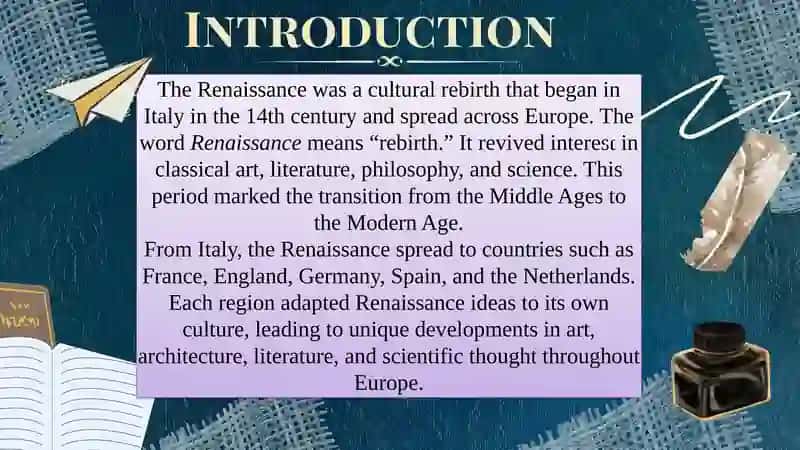 The Renaissance and the Elizabethan Era in English Literature 3