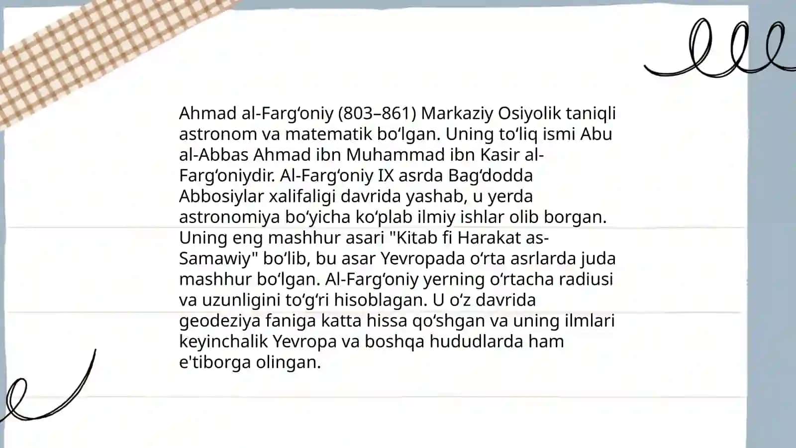 Ahmad al-Farĝoniy 3