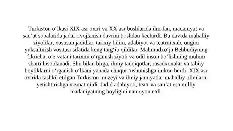 TURKISTONDA ILM FAN VA MADANIYAT SLAYD Turkistonda ilm-fan va madaniyat SLAYD 3