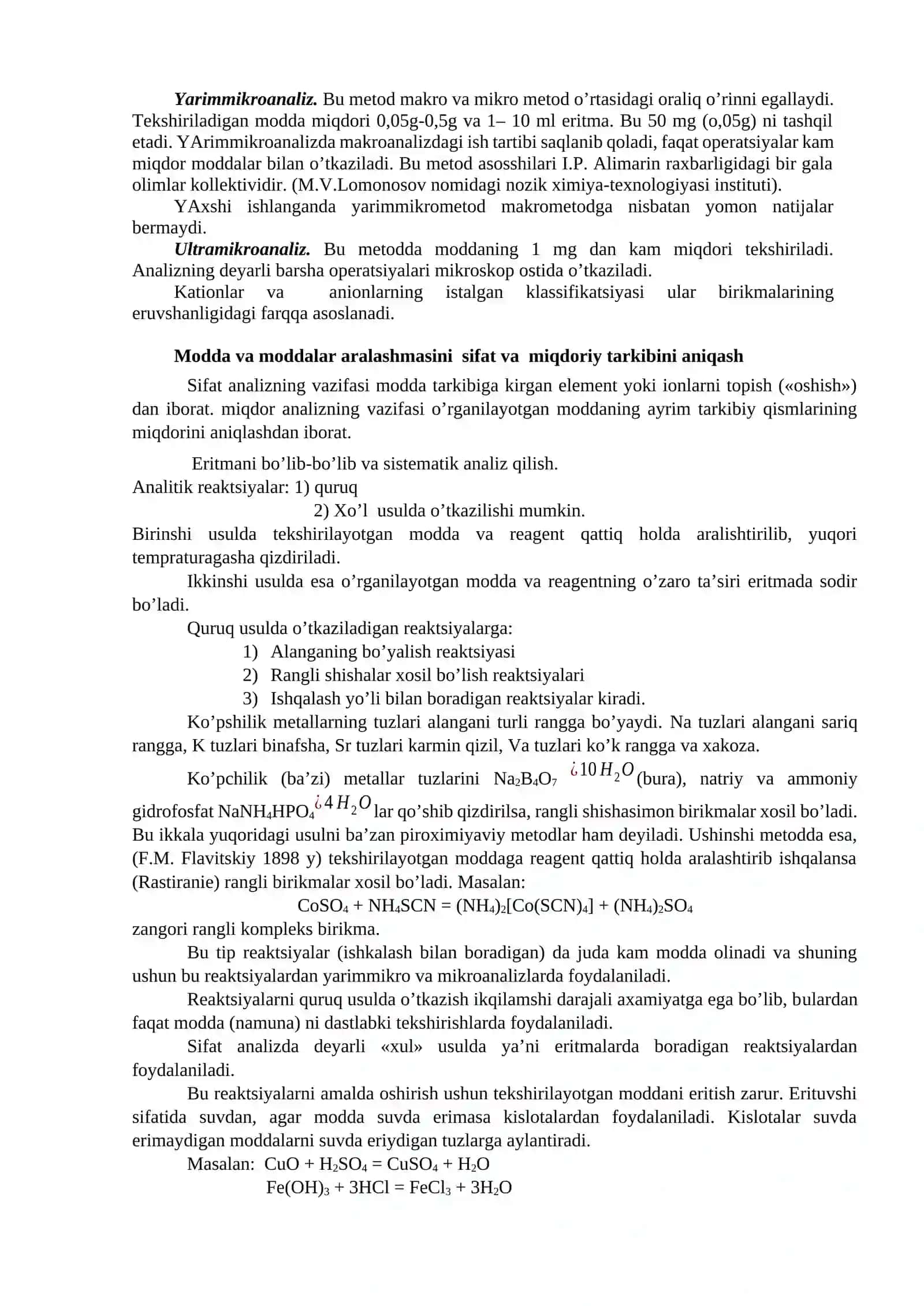 Analitik kimyo prеdmеti maqsadi, vazifalari va mеtodlari 3