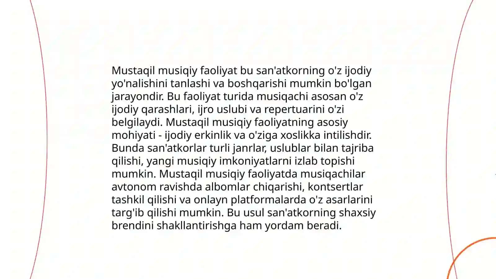 Musiqiy faoliyatning ahamiyati 3