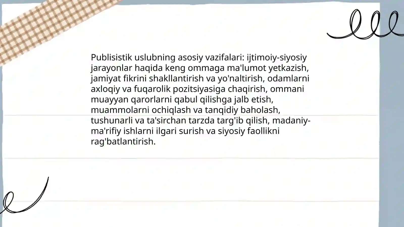 Publisistik uslubning vazifasi 3