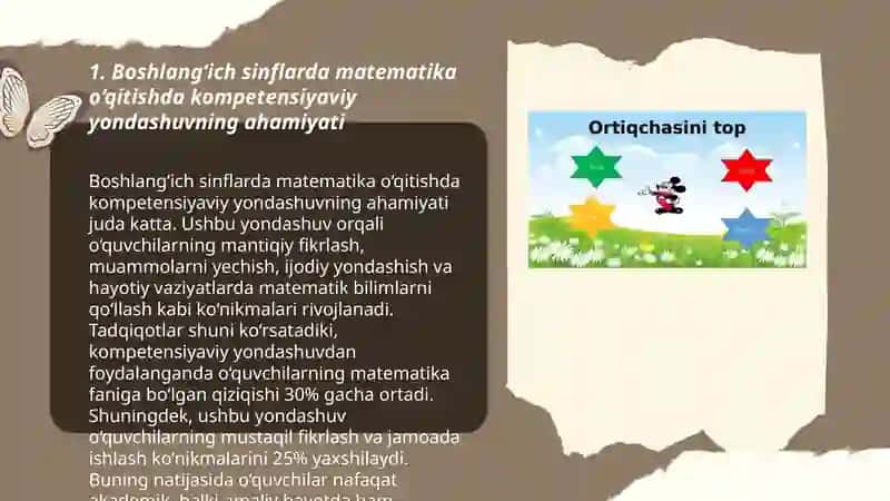 Boshlang‘iz sinflarda matematika o‘qitishda kompetensiyaviy yondashuv 3