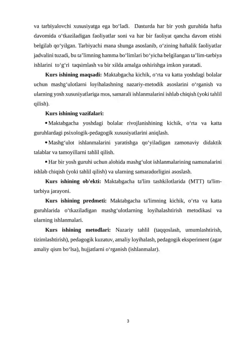 MAKTABGACHA KICHIK, О‘RTA VA KATTA YOSHDAGI BOLALAR UCHUN FAOLIYATLAR ISHLANMASI 3