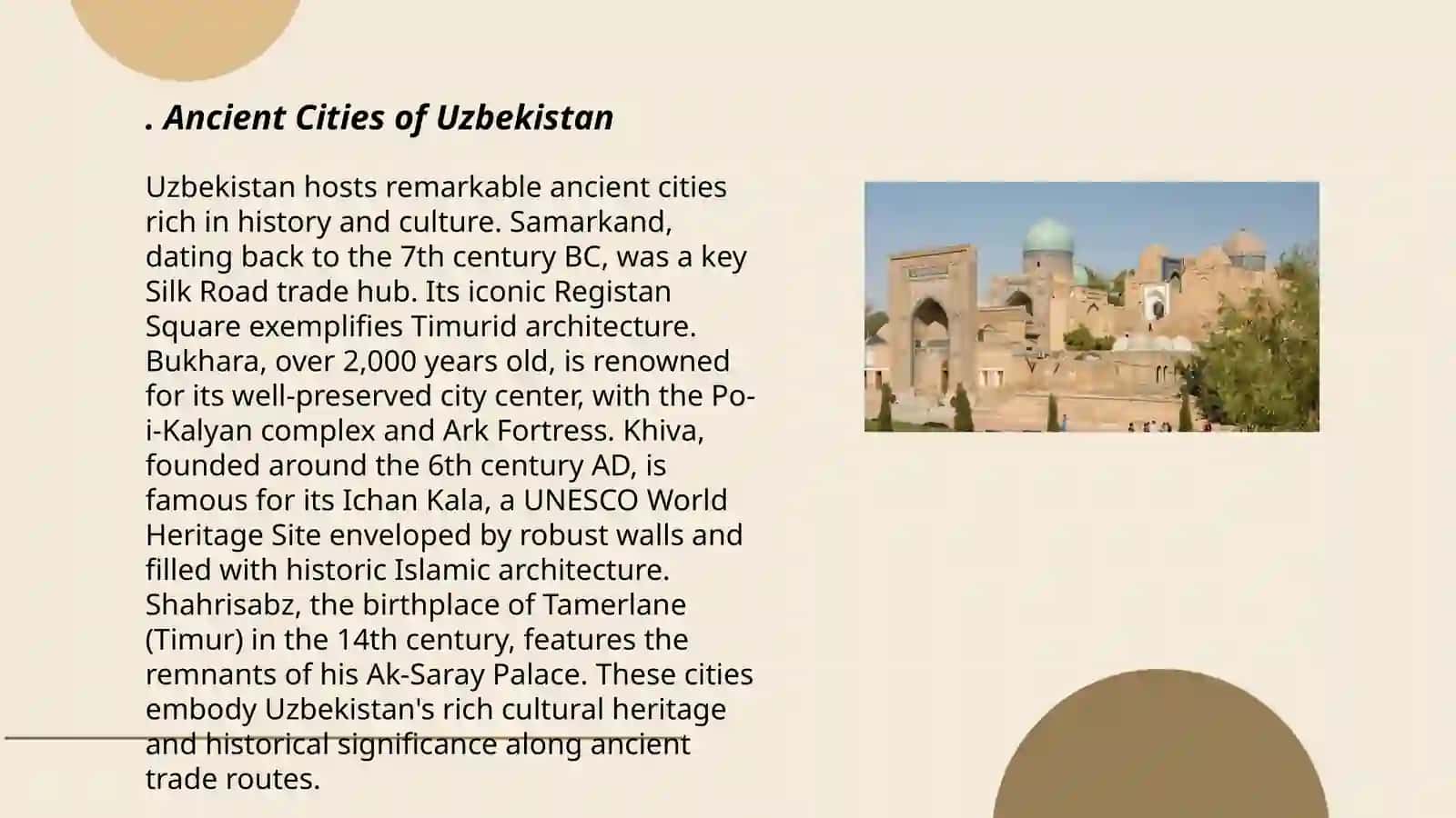 The History of Uzbekistan 3