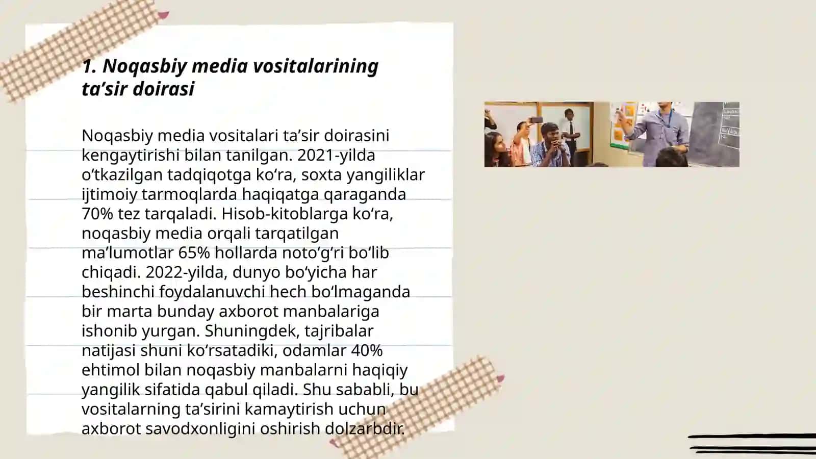 Nokasbiy media taʼlim xususiyatlari 3
