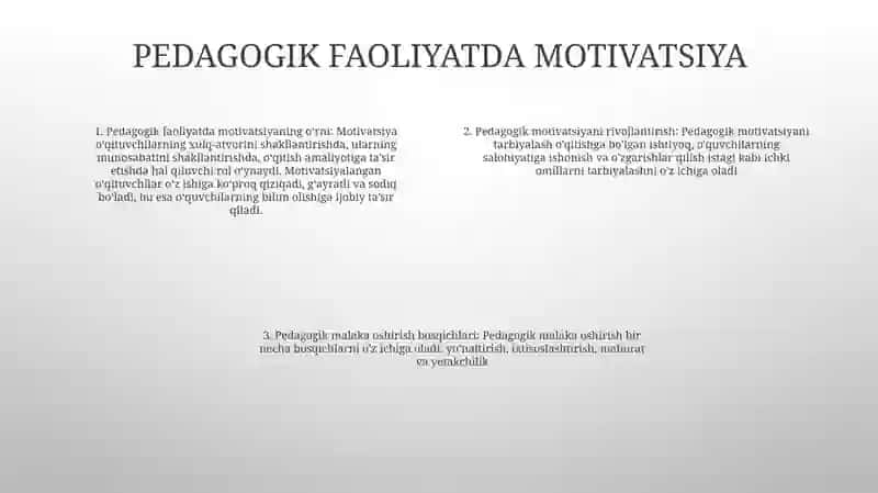 Pedagogik Faoliyatda Kasbiy Motivatsiyani Rivojlantirish 3