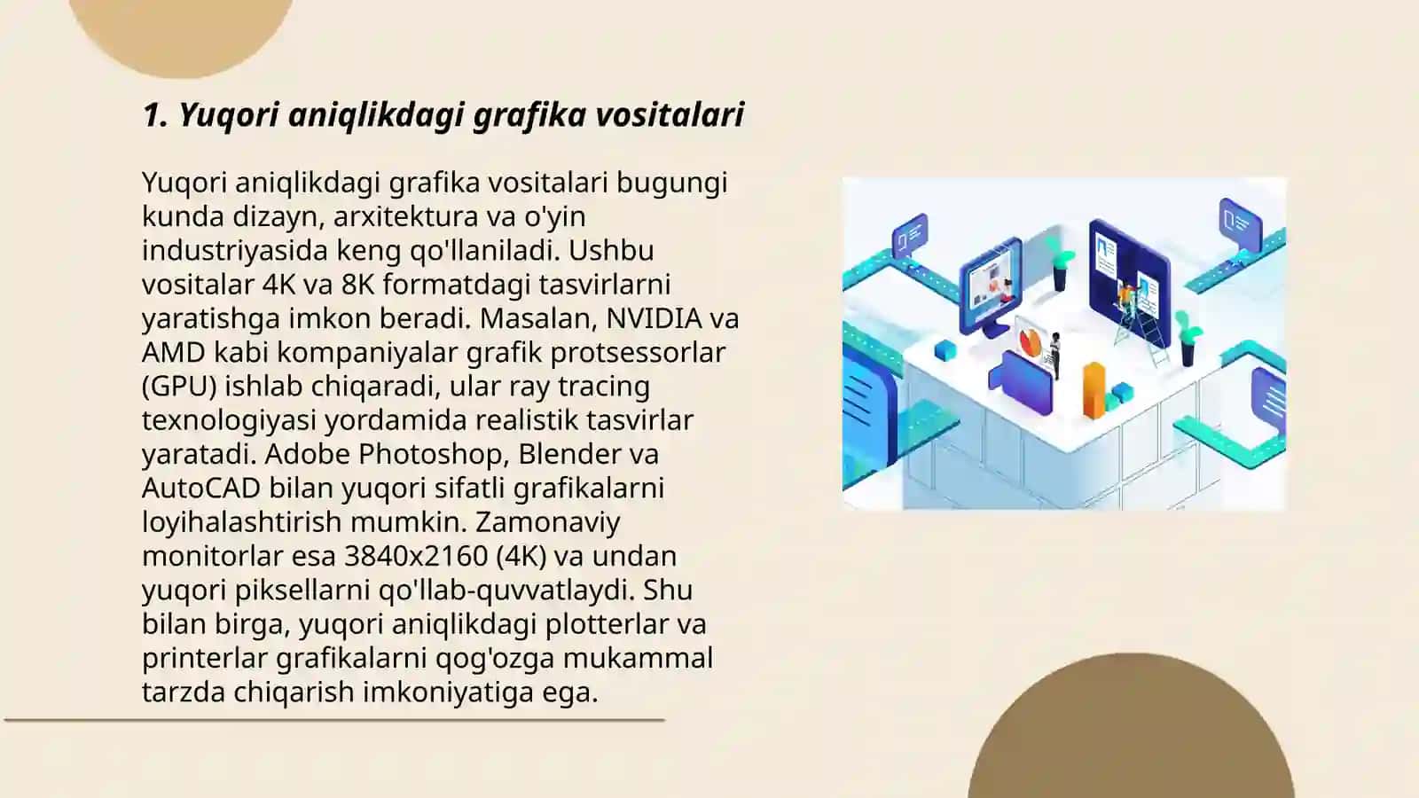 Yuqori aniqlikdagi grafiklar dasturiy taʼminot va vositalar 3