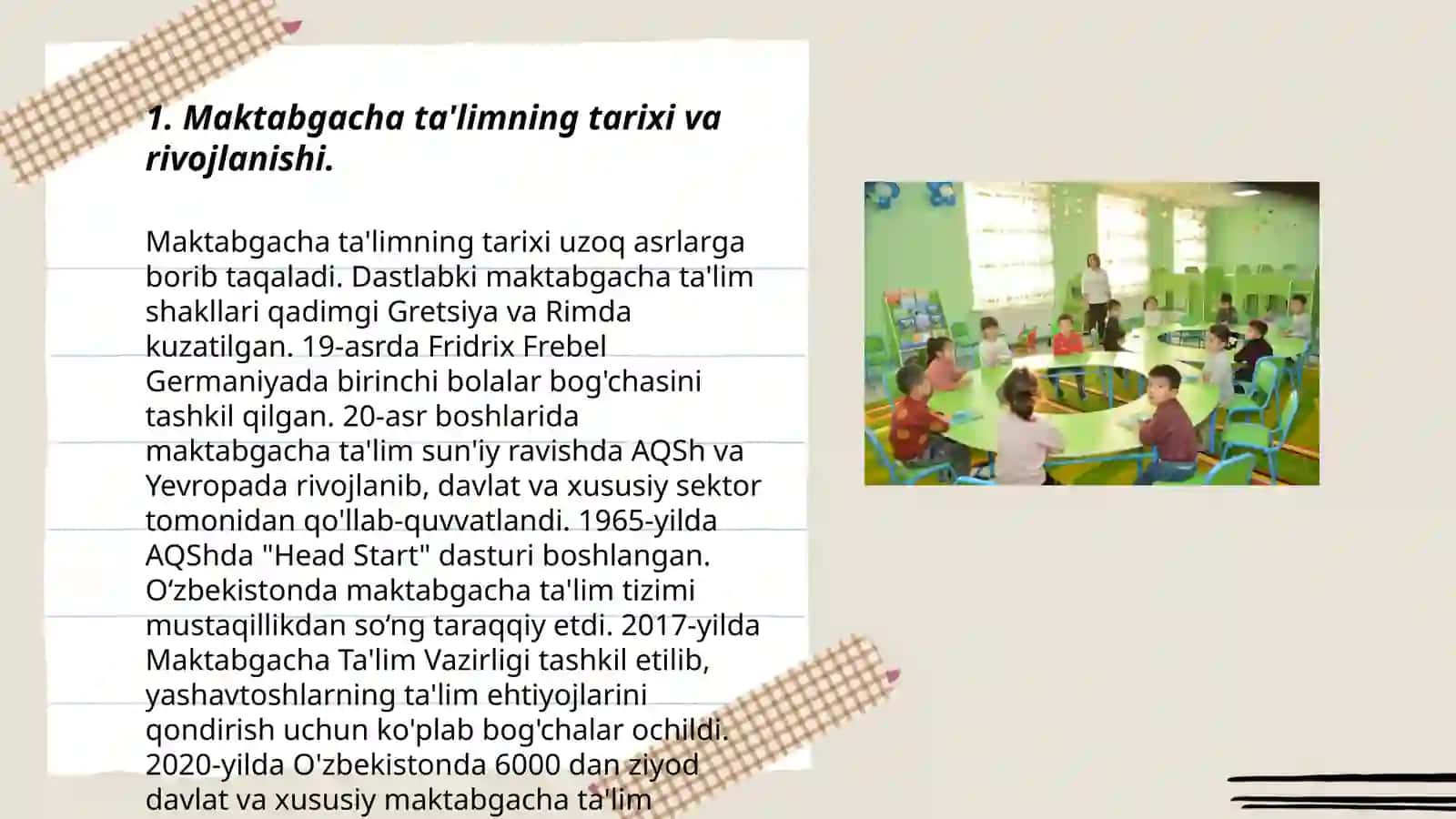 O'zbekistonda maktabgacha pedagogikaning rivojlanishi 3