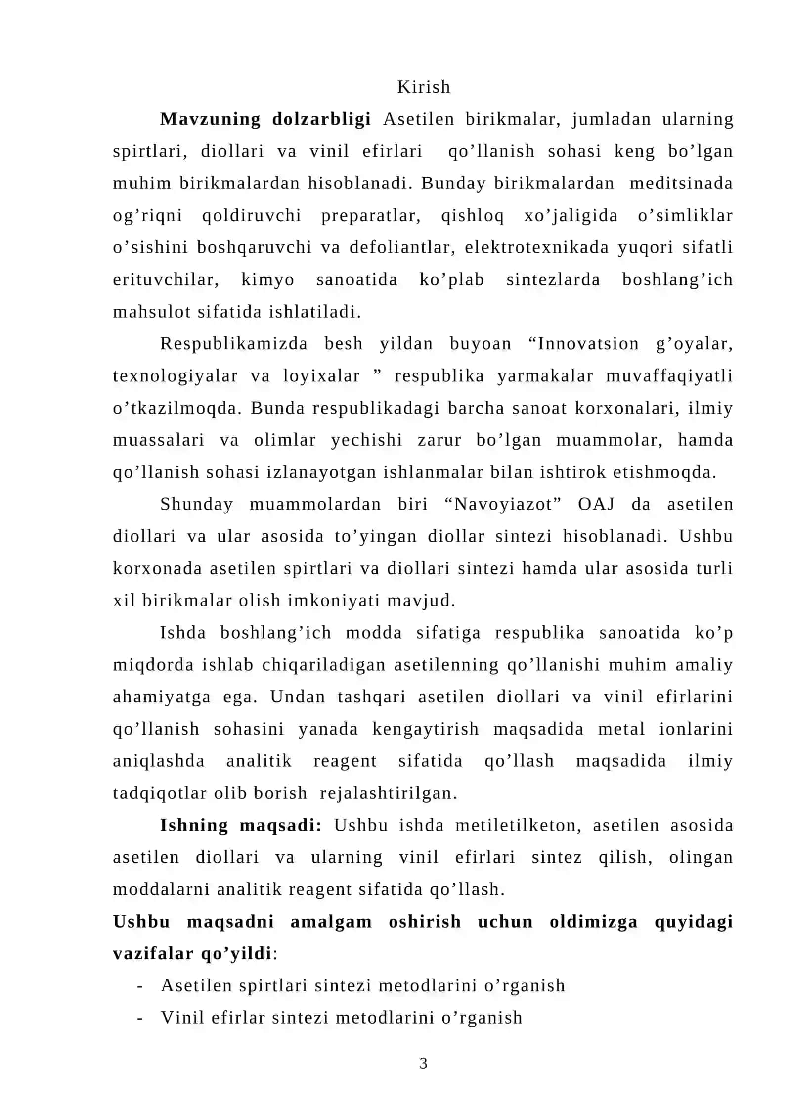 Atsetilen spirtlarini vinil efirlarini analitik kimyoda qo’llanilishi 3