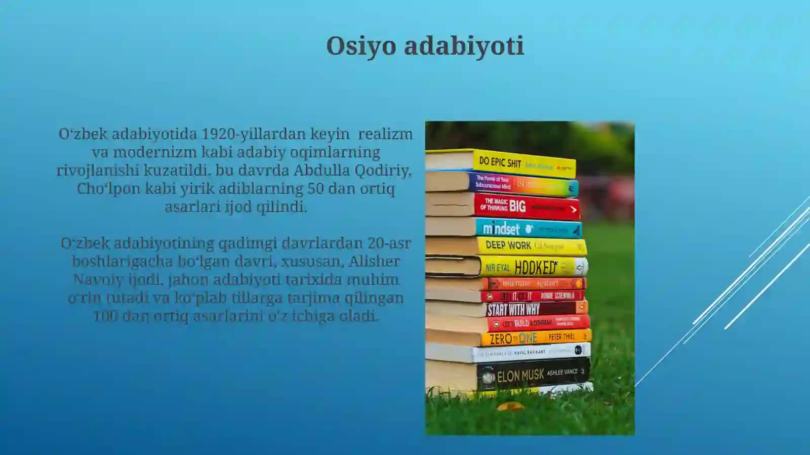Jahon Adabiyoti: Asosiy Yoʻnalishlar va Janrlar 3