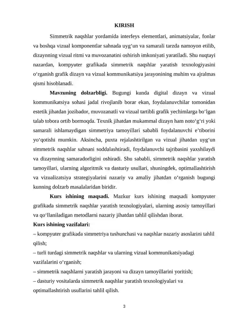 Kompyuter grafikada simmetrik naqshlar yaratish 3