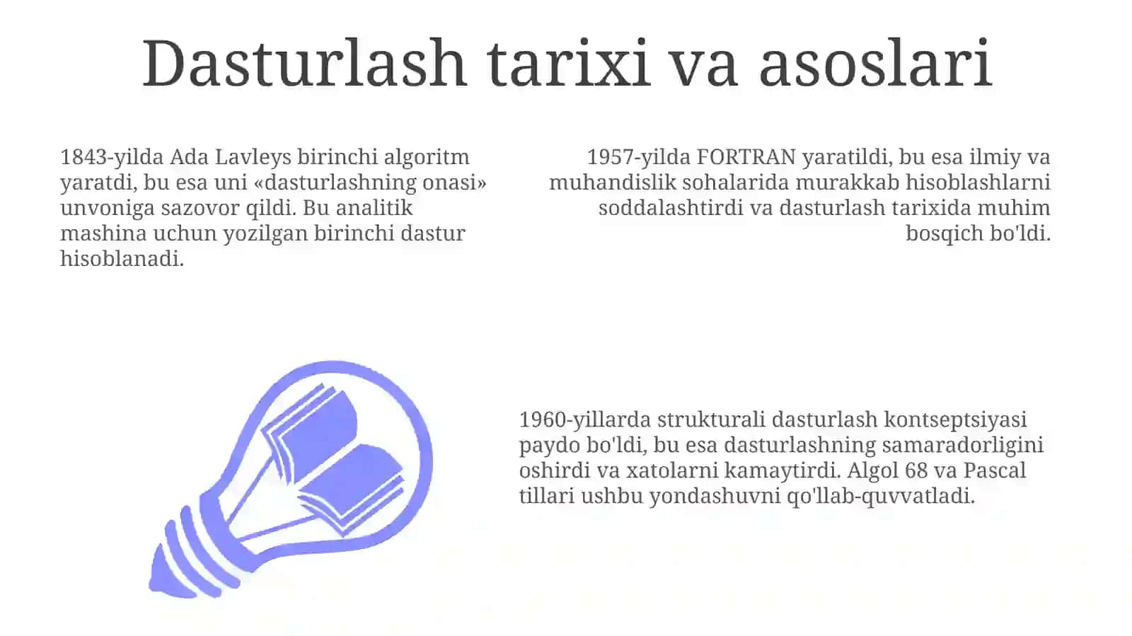 Dasturlash Asoslari va Tarixi 3
