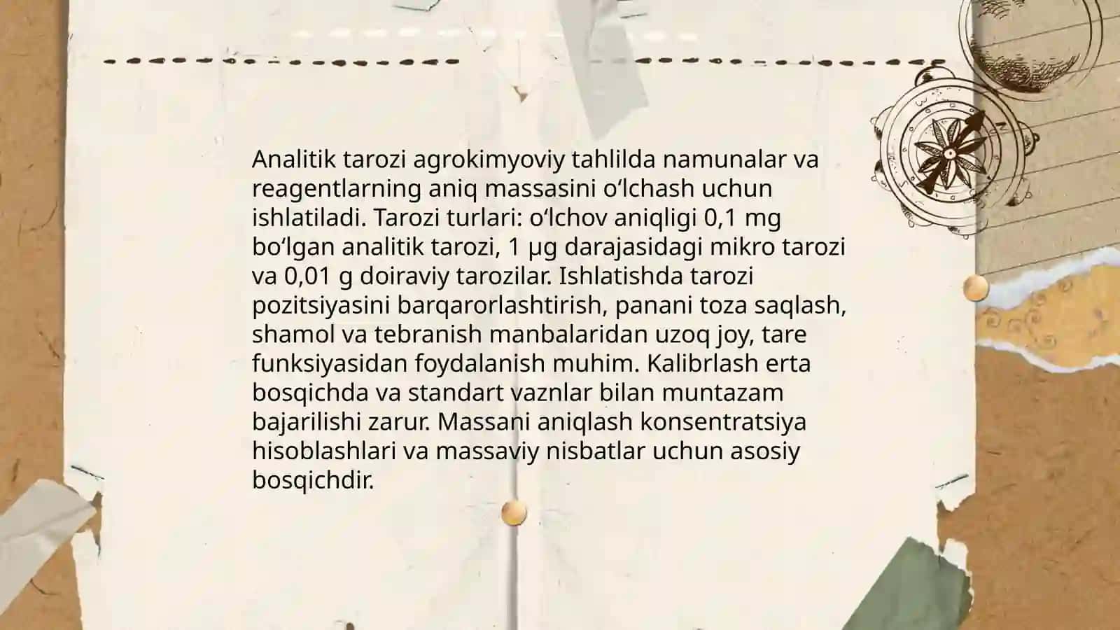 Agrokimyoviy tahlilda ishlatiladigan asbob-uskuna va reaktivlar bilan tanishish 3