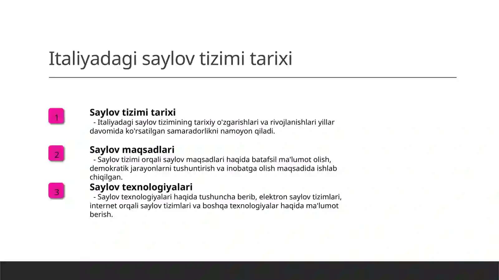 Italiyada saylov tizimi va saylov  texnalogiyalari 3