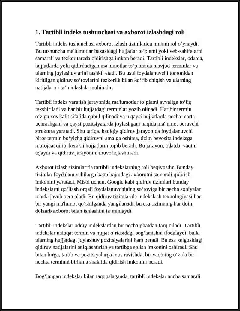 Tartibli indeks modellari 3