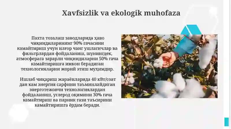Paxta tozalash korxonalarining asosiy bolimlari va ulrani funksiyalari 3
