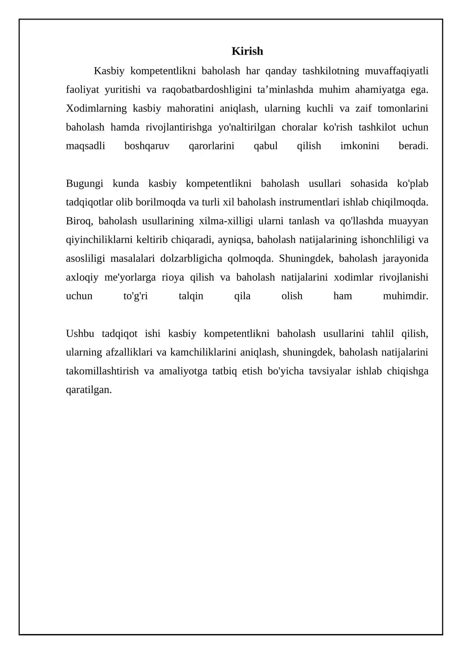 Kasbiy kompetentlikni baholash metodlari 3