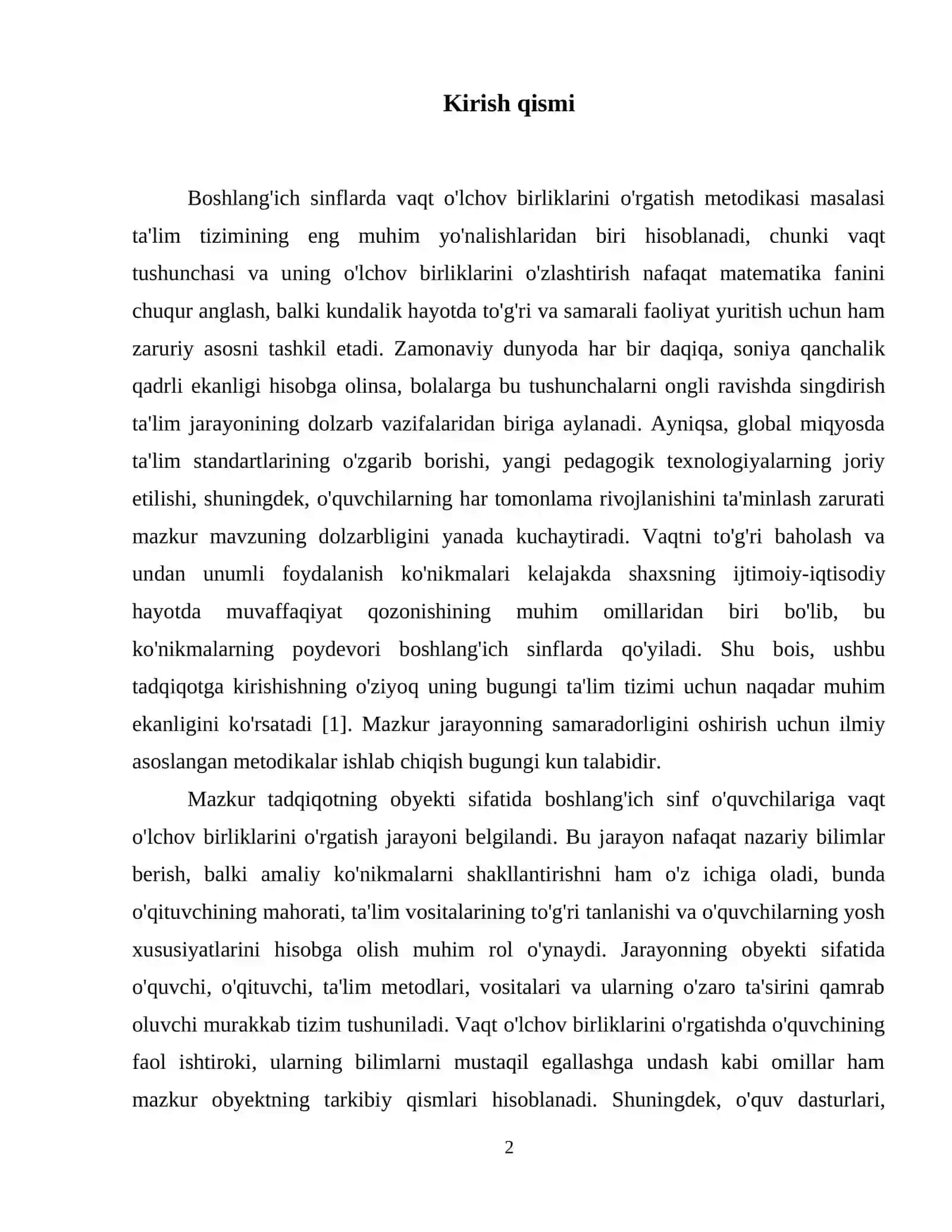 Boshlangʼich sinflarda vaqt oʼlchov birliklarini oʼrgatish metodikasi 3