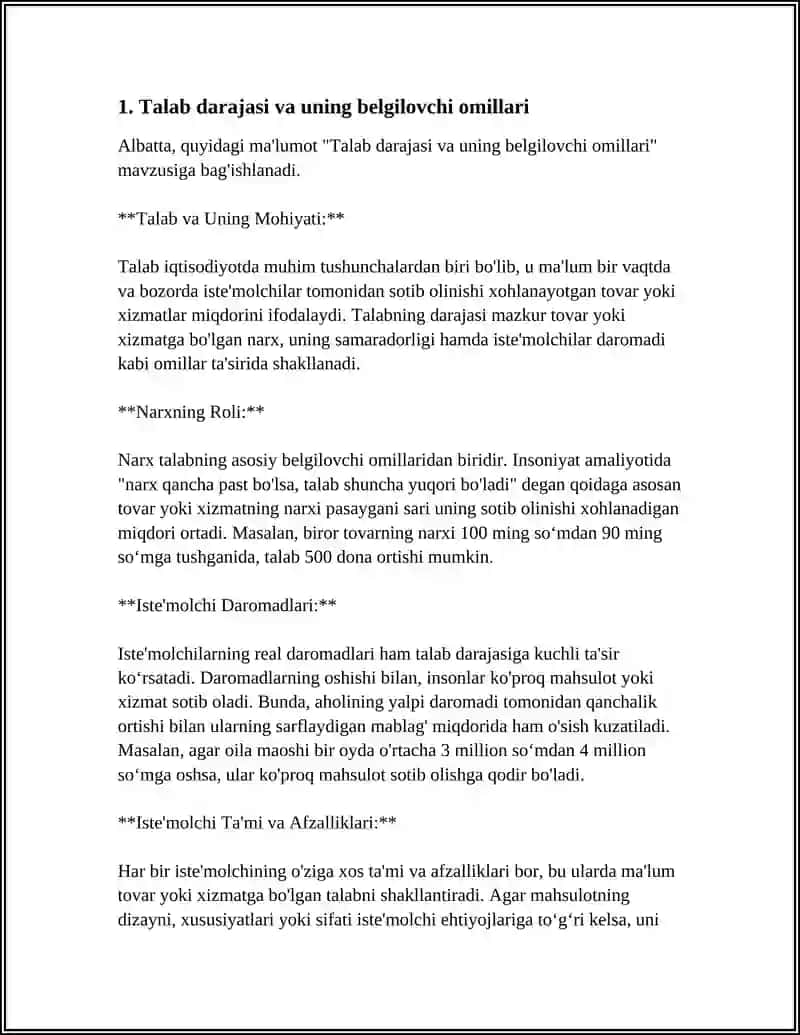 TALAB VA TAKLIF QONUNI VA UNGA TA'SIR ETUVCHI OMILLAR 3