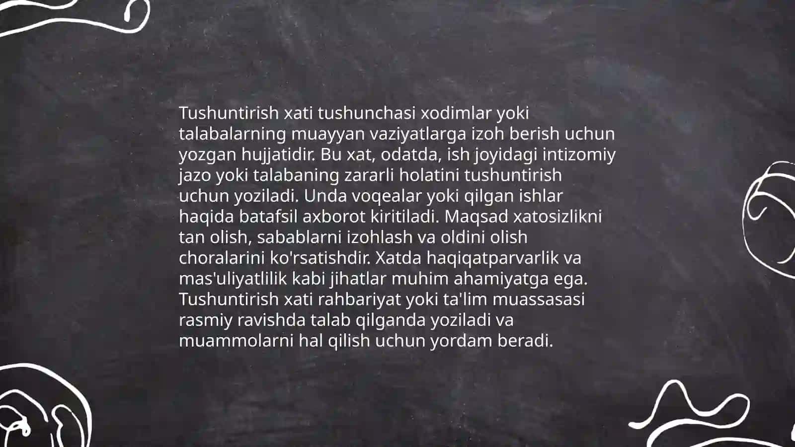 Tushuntirish xati.Tilxatning yozilish tartibi 3