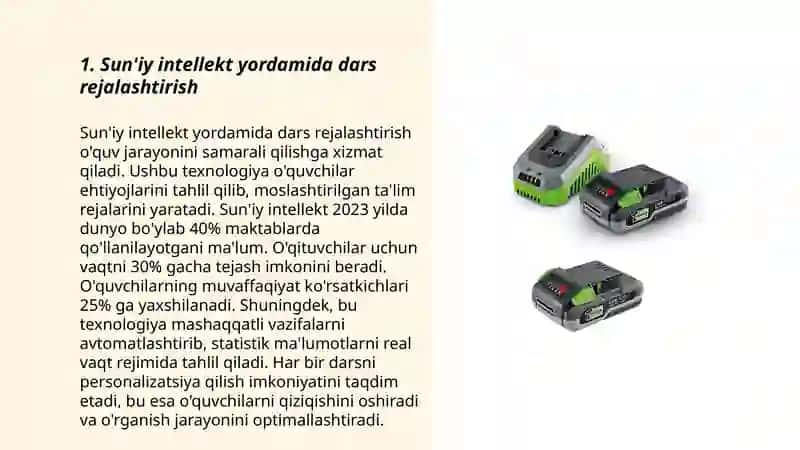O'qituvchilarga yordam beruvchi suniy intellekt vositalari 3