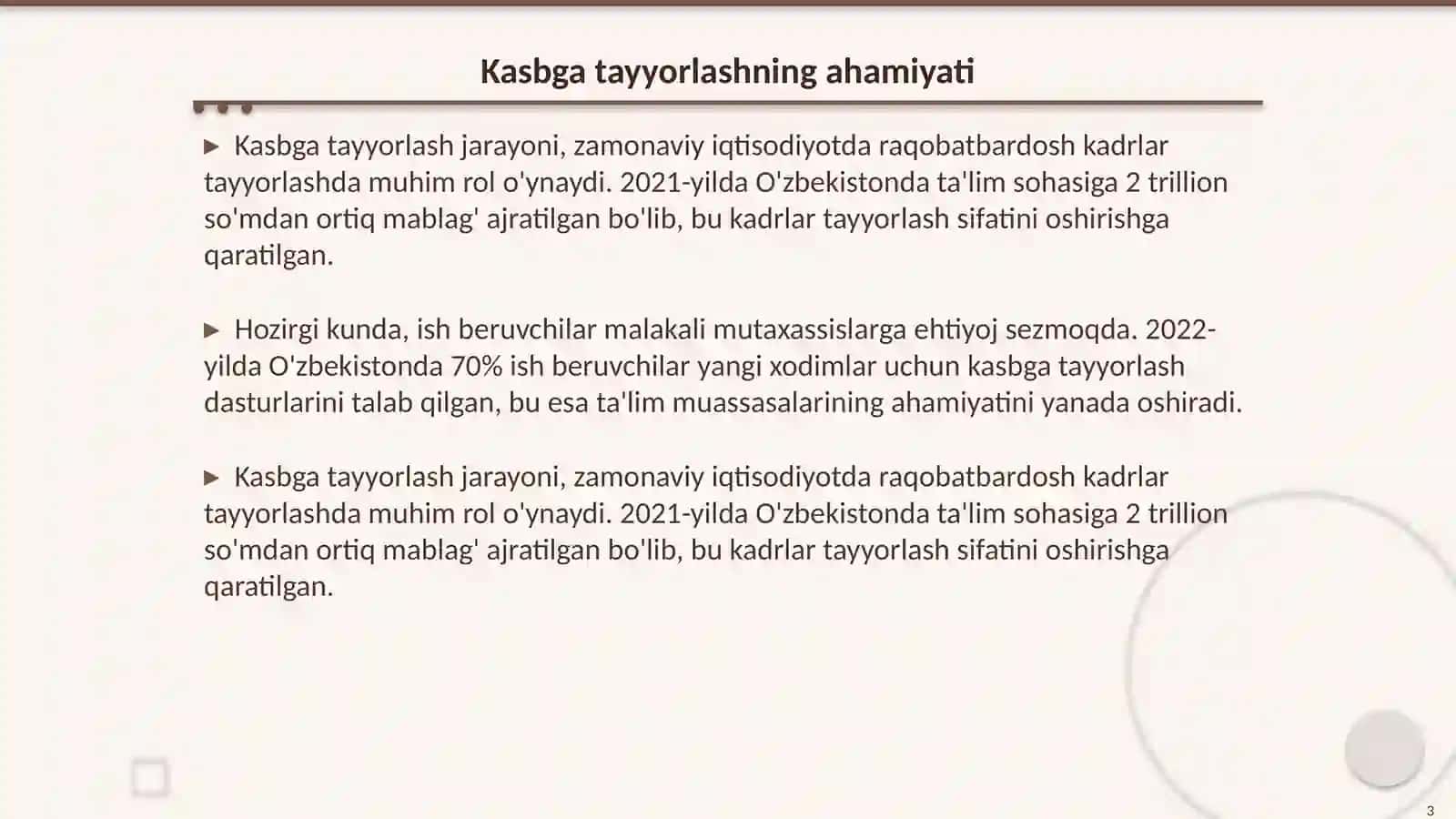 Hodimlarni kasbga tayyorlash qayta tayyotlash va ularning malakasini oshirish 3