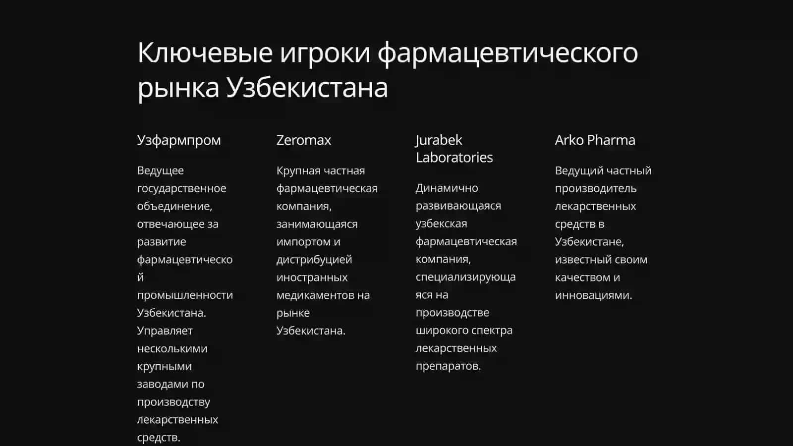 Введение в фармацевтический рынок Узбекистана 3