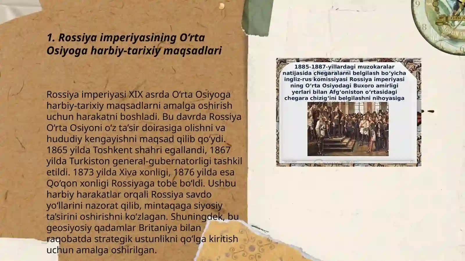 Rossiya imperiyasining O‘rta Osiyoga harbiy yurishlari 3