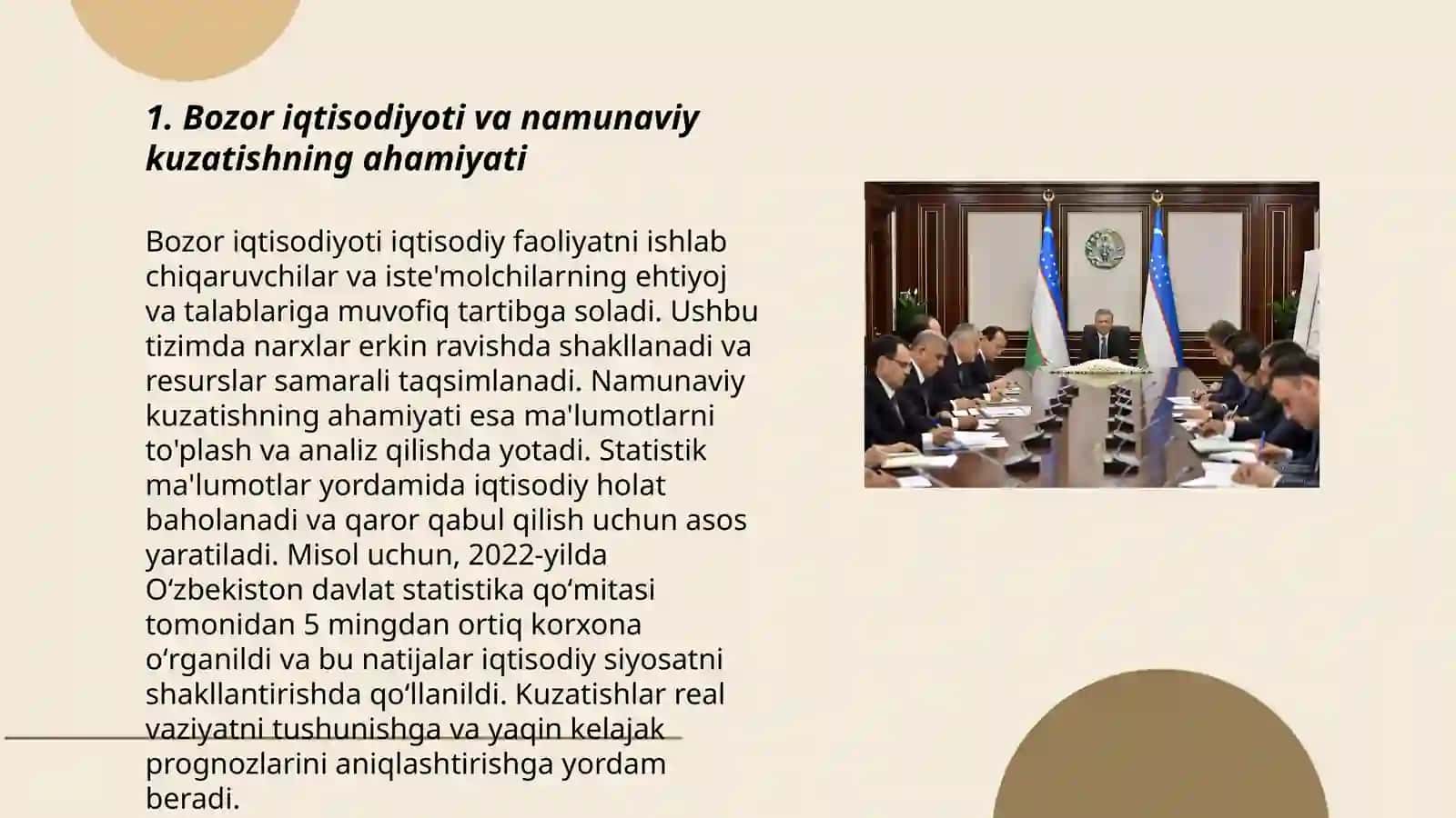 Bozor iqtisodiyoti sharoitida namunaviy kuzatishdan foydalanish zarurati 3