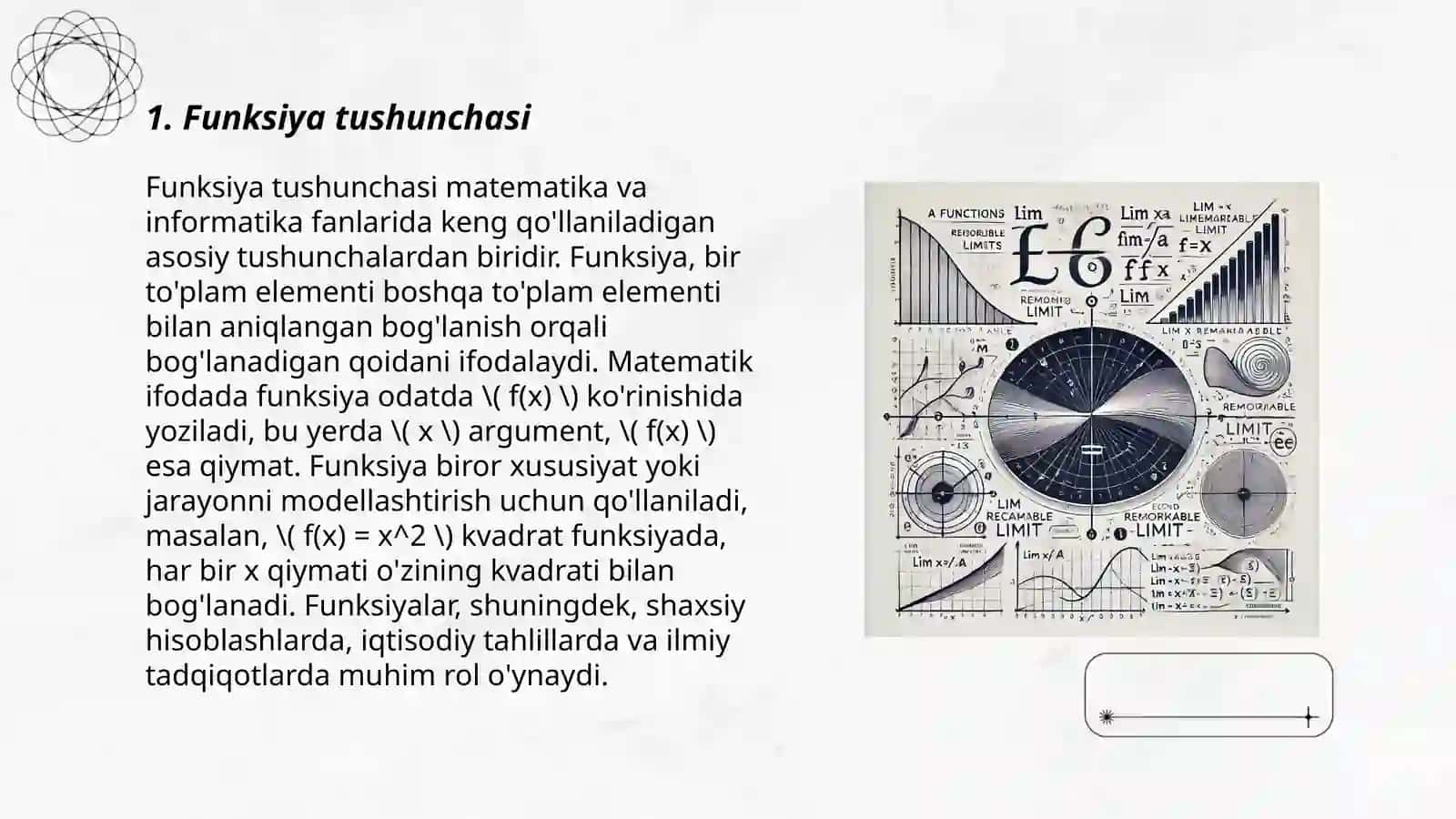 Funksiya tushunchasi 3