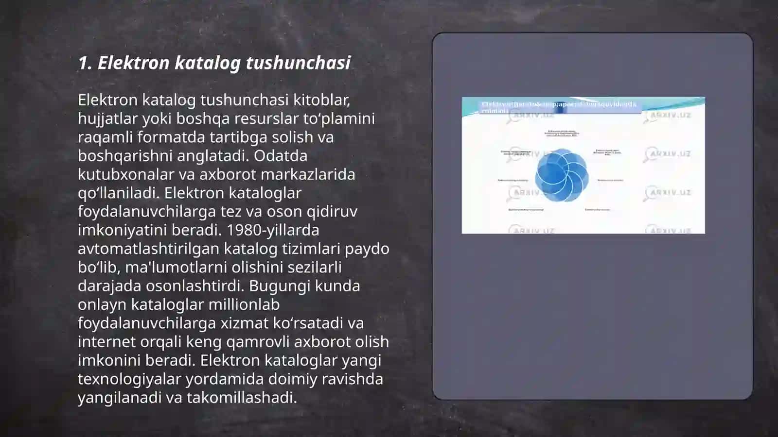 Elektron katalog yaratish tamoyillari 3